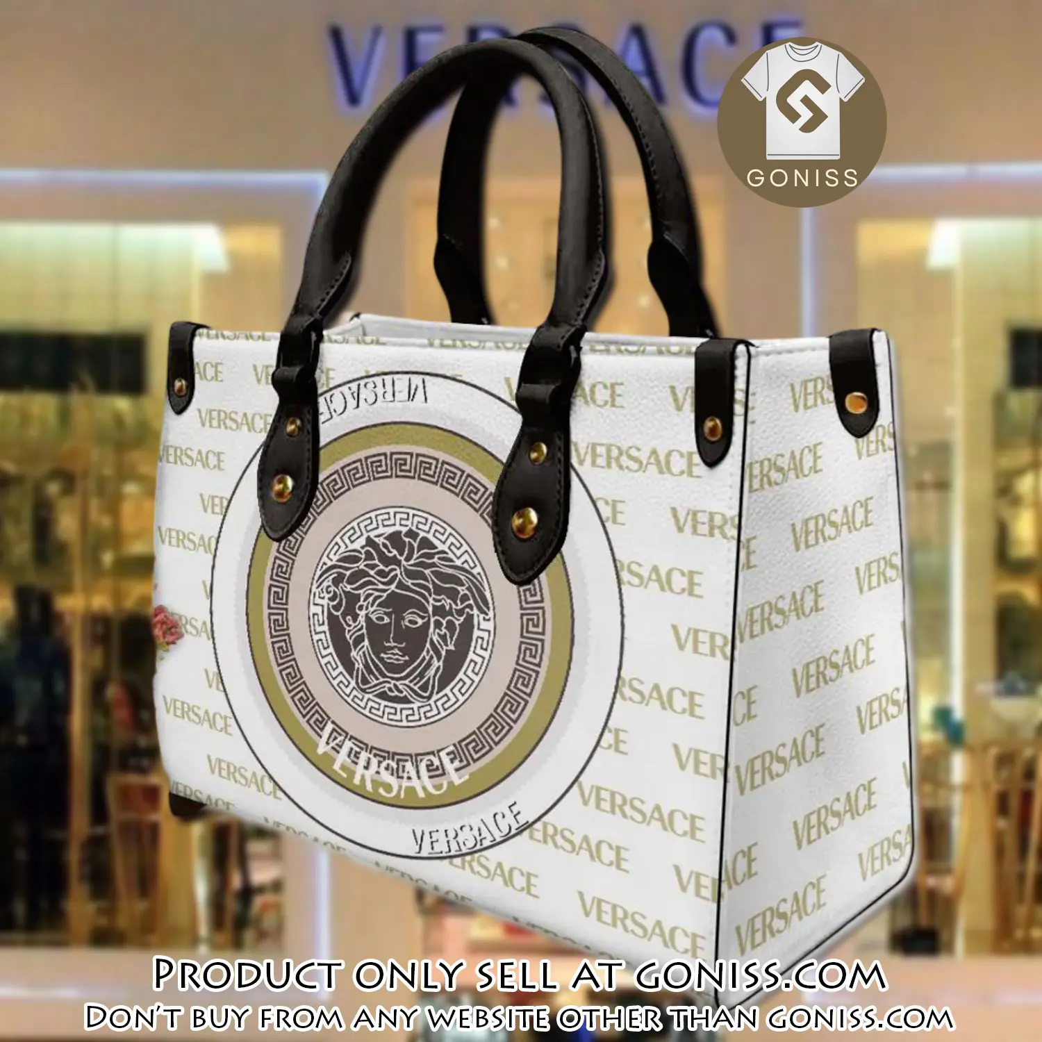 Versace women luxury leather handbag 3d lhb1074 gn0831624